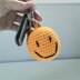 Crochet Happy Face Keyring / Bag charm