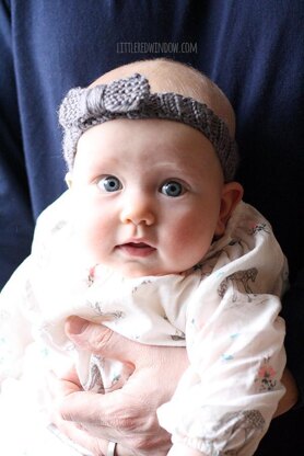 Knit Bow Baby Headband