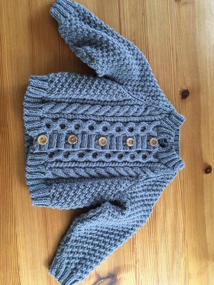 Baby cable cardigan
