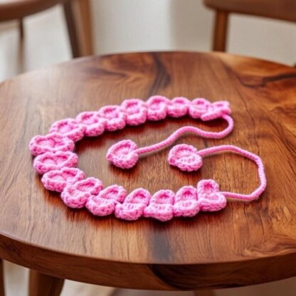Crochet Heart Headband Pattern + Video Tutorial (PDF)