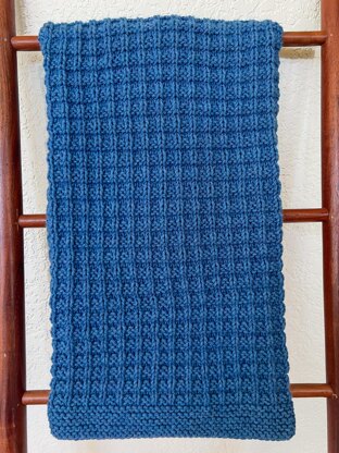 Waffle Stitch Baby Blanket