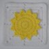 Sun Applique/Embellishment Crochet * sky collection including free base square pattern