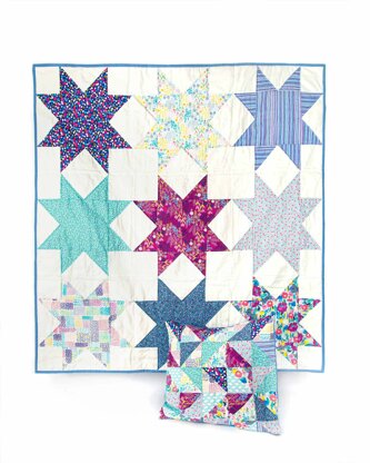 LoveCrafts Painterly Blooms Quilt Pattern - Downloadable PDF