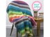 Rainbow V-stitch Stripe Blanket