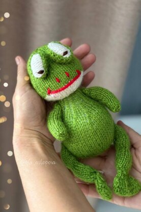 Knitting pattern Little Frog