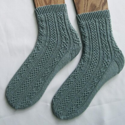 Shannon Cabled Socks