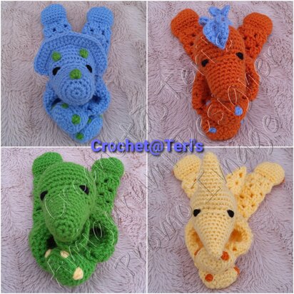 Dinosaur Granny Hexagon Loveys Collection #1