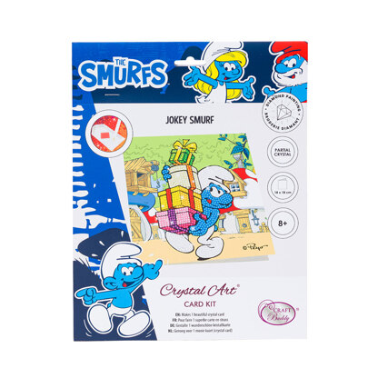 Crystal Art Jokey Smurf Card Diamond Painting Kit