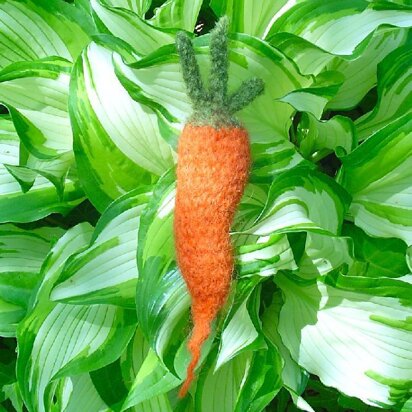 Bunny Food! Felted Carrot