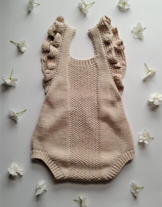 Spring Duo Baby Romper and Bonnet