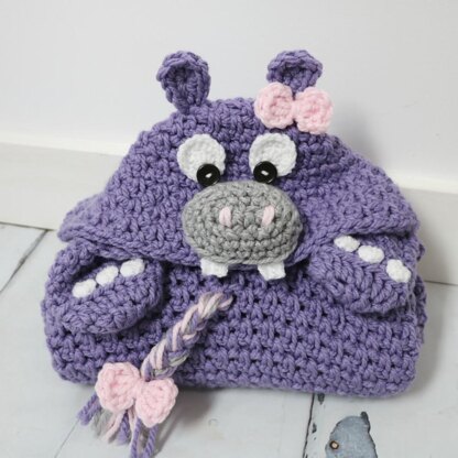 Hooded Hippo Blanket