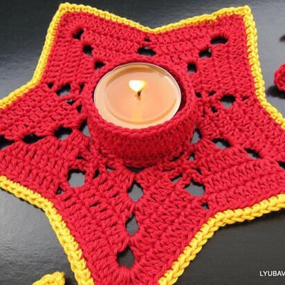 Candle Holder "Christmas Shining Star"