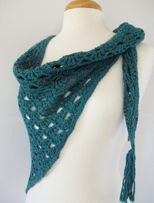 Lake Michigan Crochet Scarf