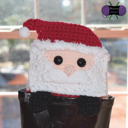 Peeping Santa Boot Cuffs