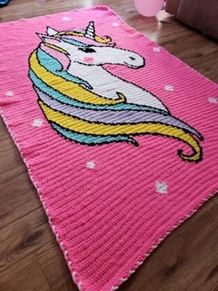 Unicorn Beauty Graphghan Pattern