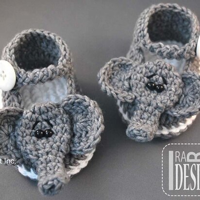 Jeffery Elephant Baby Booties