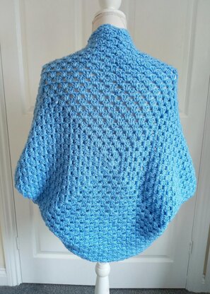 Crochet Periwinkle Cocoon Cardigan Pattern