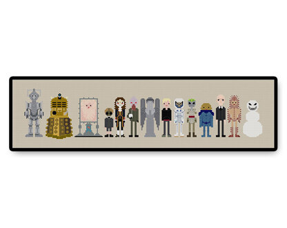Doctor Who Villains and Monsters - PDF Cross Stitch Pattern