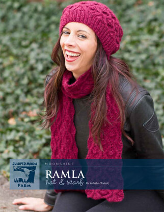 Ramla Hat & Scarf in Juniper Moon Farm Moonshine - J30-01