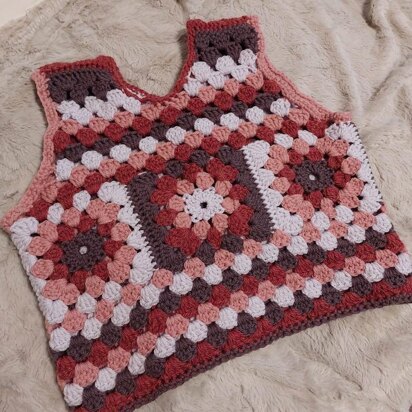 Granny square vest