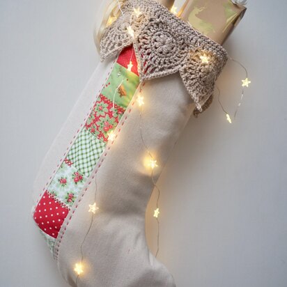 Handmade Christmas Stocking US Crochet Terminology