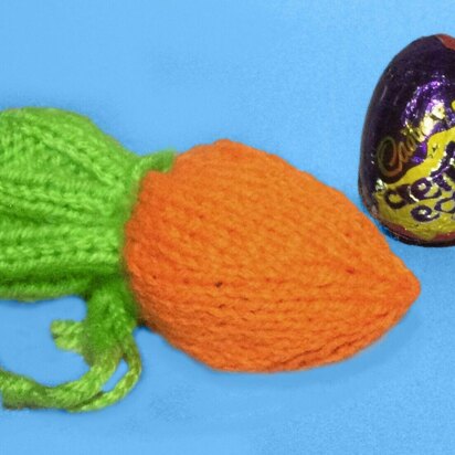 Easter Carrot Drawstring Bag Chocolate filler
