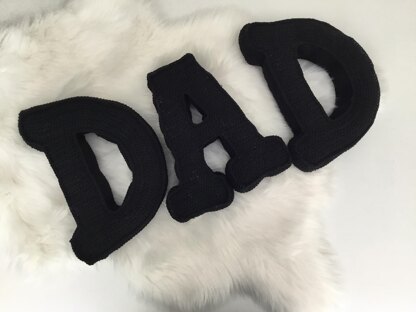 I Love DAD Letter Pillows
