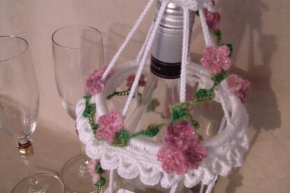 Champagne Birdcage Wedding Wine Bottle Decoration