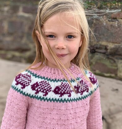 Textured Jumper With Hedgehog Yoke