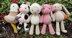 Farm Animal Set Bunny Chicken Cow Pig Sheep Lamb crochet amigurumi