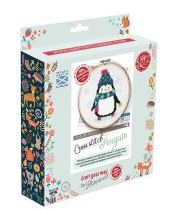 The Crafty Kit Company Ltd Penguin Cross Stitch Kit - 190W x 210H x 42D