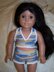 Tankini Swimsuit For American Girl / 18 inch Doll