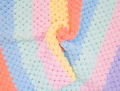 Braided Multicolored Blanket Pattern