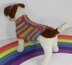 Small Dog Rainbow 4ply Back Button Up Coat