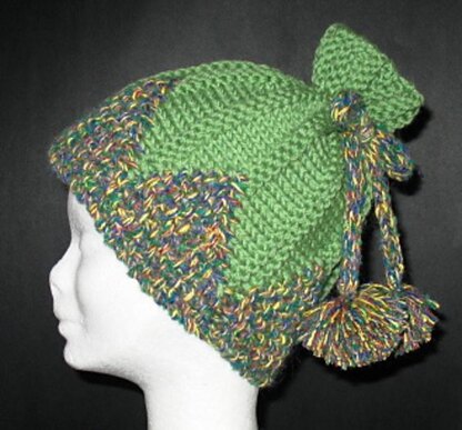 Lovely Green Pom Pom Hat