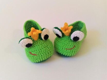 Newborn shoes Frog