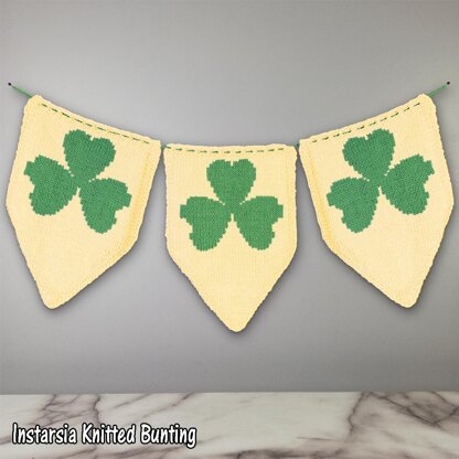 Intarsia - Three Leaf Clover - Chart Only