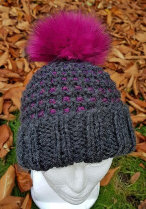 Blackberry Bobble Hat