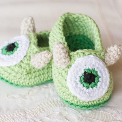 Friendly Monster Baby Booties