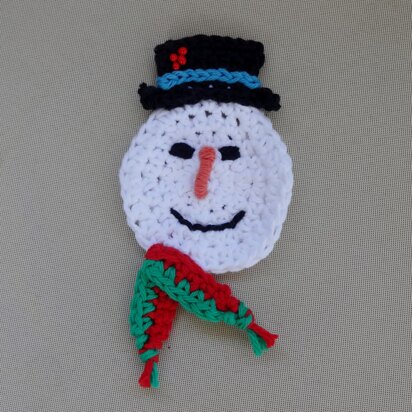 Holiday Snowman Magnet and Coaster