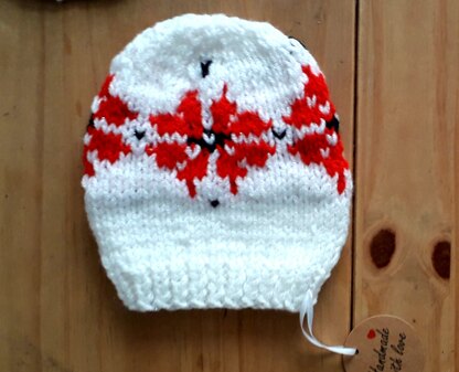 Baby beanie #romanian traditional motif