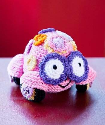 Love Bug Amigurumi in Aunt Lydia's Metallic Crochet Thread Size 10 - LC2574