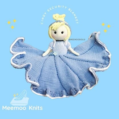 Meemoodolls Amigurumi Knits. Cindy Princess Security Blanket.