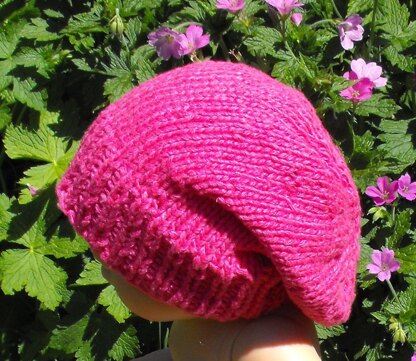 Baby Silky Super Slouch Hat Knitting Pattern - Madmonkeyknits