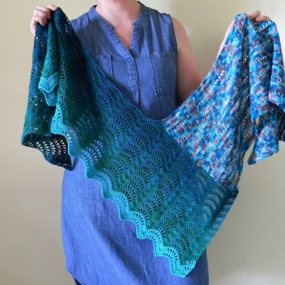 Counting Waves Shawl