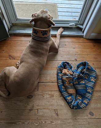 Paw-some Dog Cowl + Paw-some Infinity Scarf