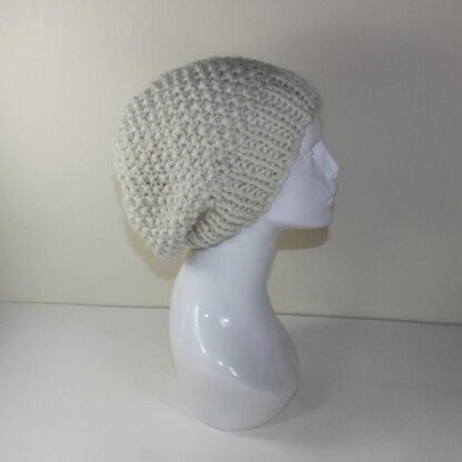 Super Chunky Moss Stitch Slouch Hat