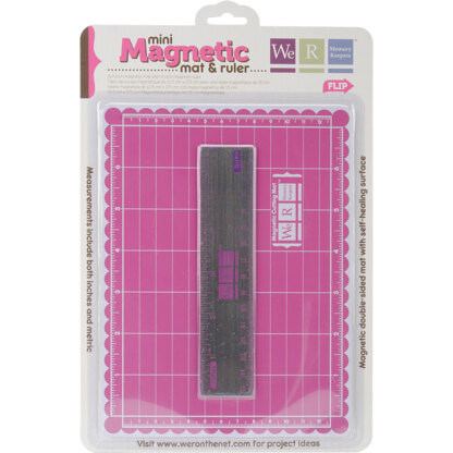 We R Memory Keepers Mini Magnetic Cutting Mat & Ruler Set - 129436