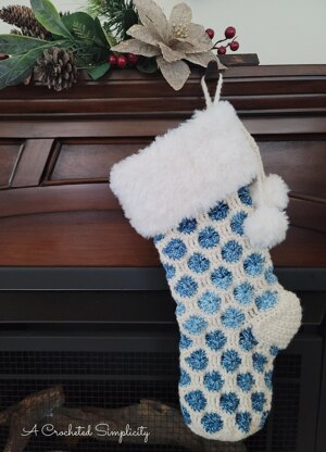 Joyful Textures Christmas Stocking