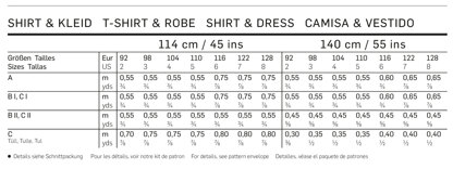 Burda 9416 Girls Tops and Dresses Sewing Pattern